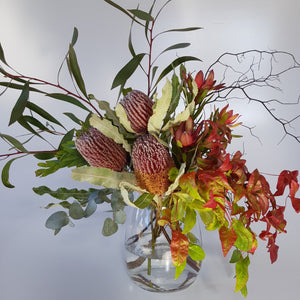 Native flower vase arrangement
